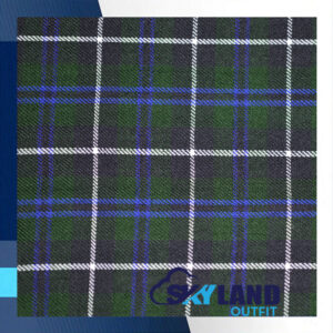 Blue Douglas Tartan Fabric By the Yard