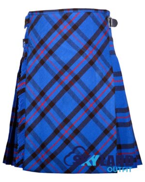 Elliot Modern Tartan Kilt Traditional 8-Yard Scottish Kilt with Bias Cut