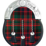 MacDonald Tartan Sporran Scottish Full Dress Leather Sporran
