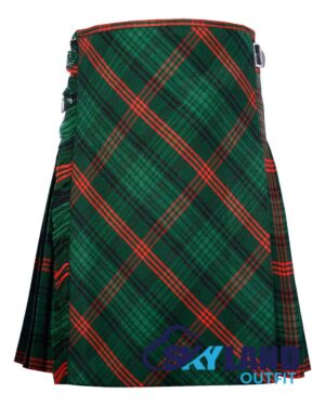 Ross Hunting Tartan Kilt Traditional 8-Yard Scottish Kilt with Bias Cut