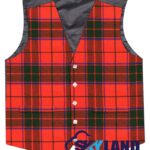 Scottish Rose Tartan Waistcoat