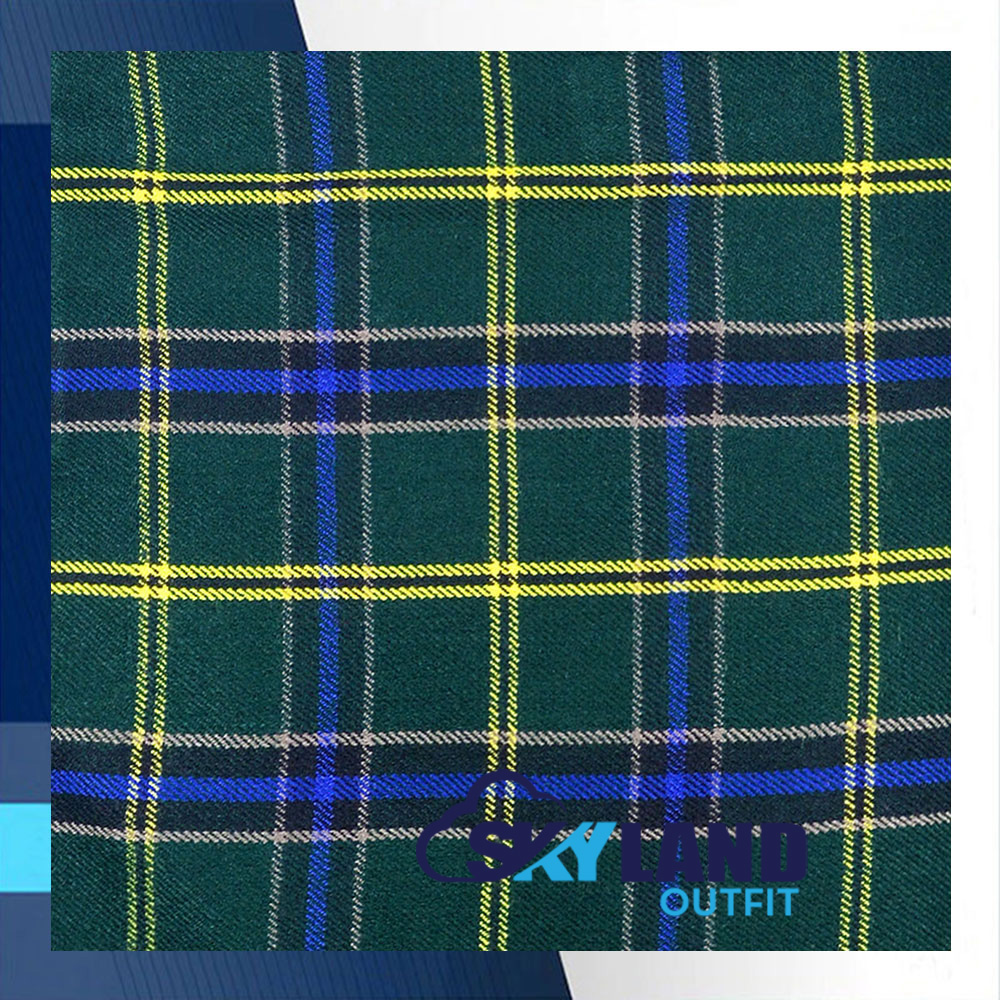 US Army Tartan Fabric By the Yard