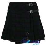 Black Watch Tartan Mini Billie Kilt Girls Mod Skirt