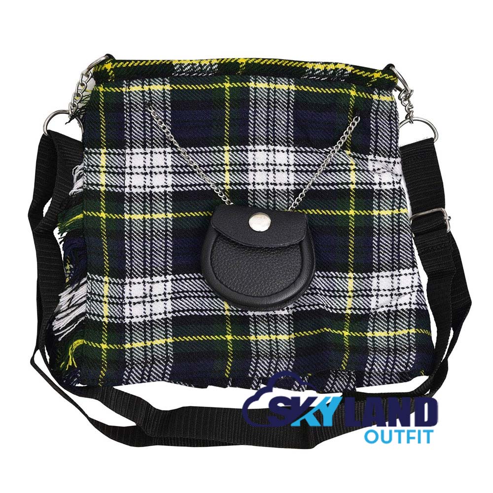 Dress Gordon Tartan Ladies Kilt Shaped Purse, Tote Bag
