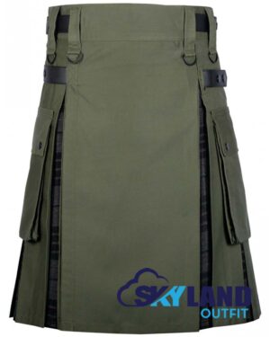 Hybrid Utility Kilts – Oliver Green & Grey Watch Tartan Kilt