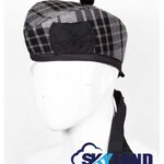 Grey Watch Tartan Glengarry Hat Traditional Scottish Cap
