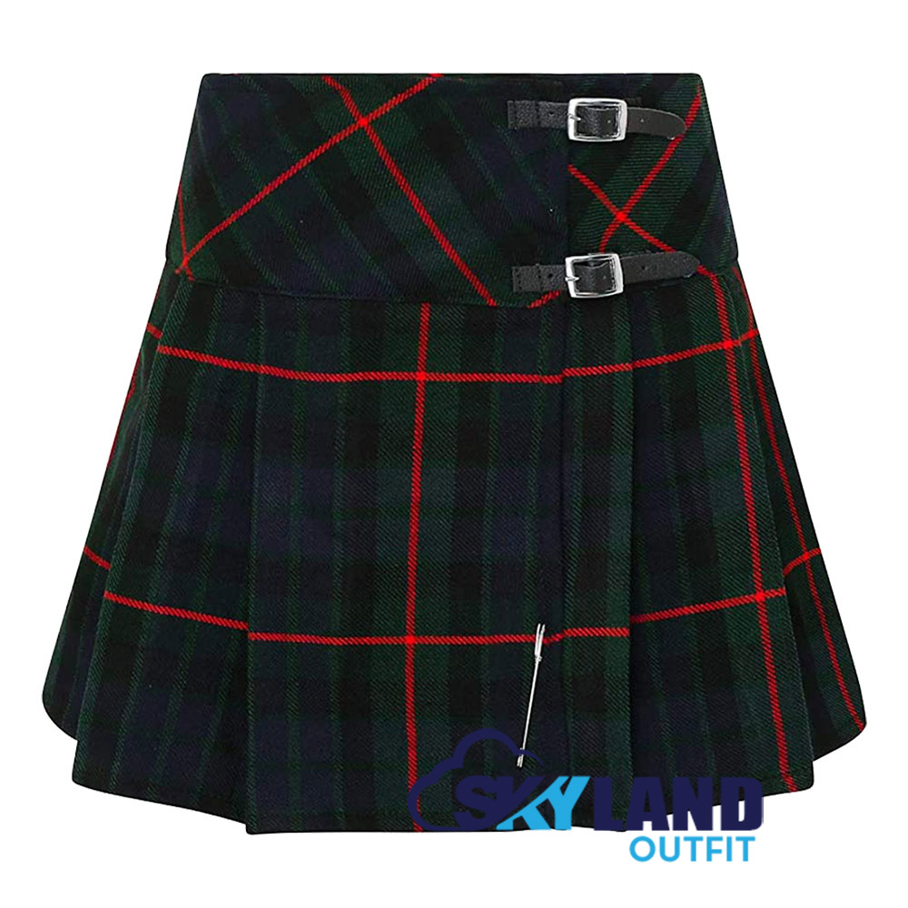 Gunn Tartan Mini Billie Kilt Girls Modern Kilt Skirt