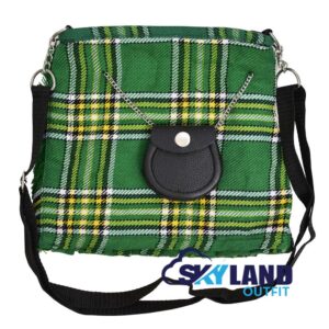 Irish Heritage Tartan Ladies Kilt Shaped Purse, Tote Bag