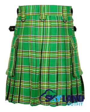 Irish Heritage Tartan Kilt Modern Utility Kilts - Image 3