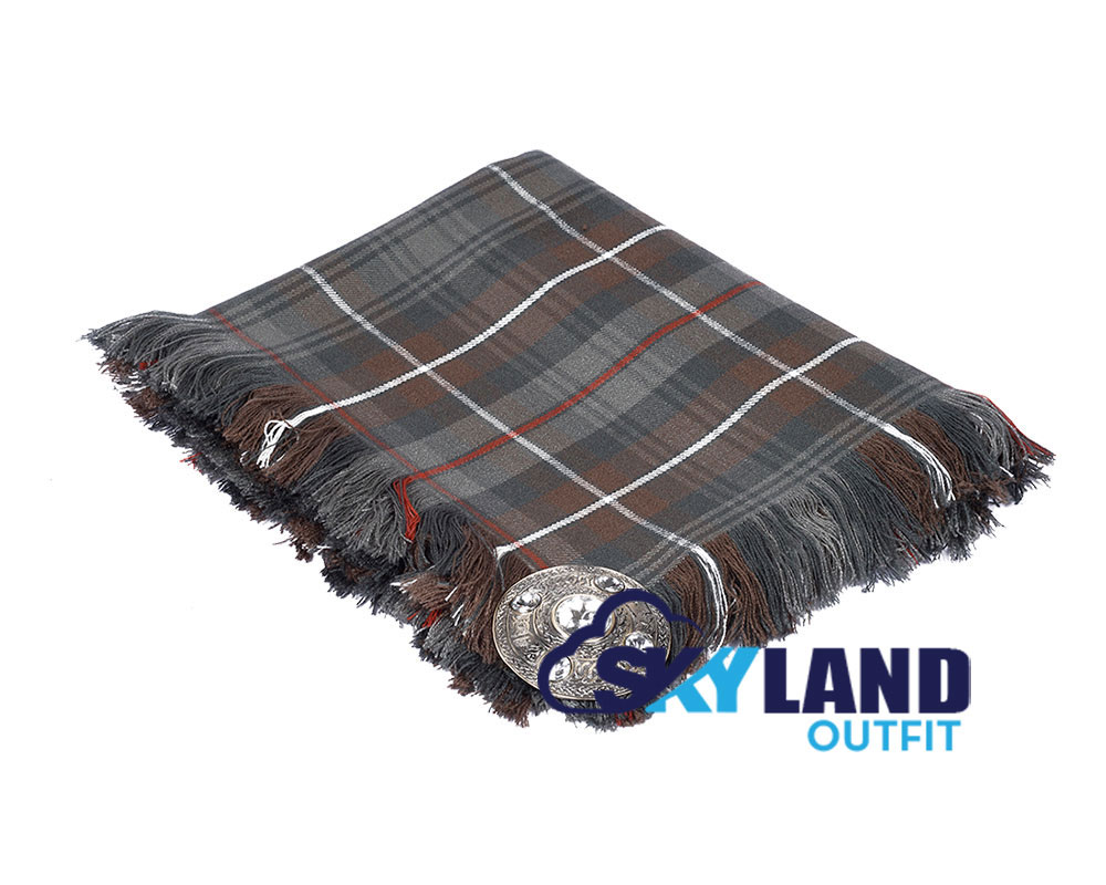 Mackenzie Weathered Tartan Kilt Fly Plaid