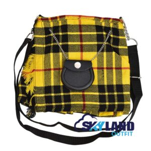 MacLeod of Lewis Tartan Ladies Kilt Shaped Purse, Tote Bag