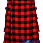 Red Black Rob Roy Tartan Utility Kilt