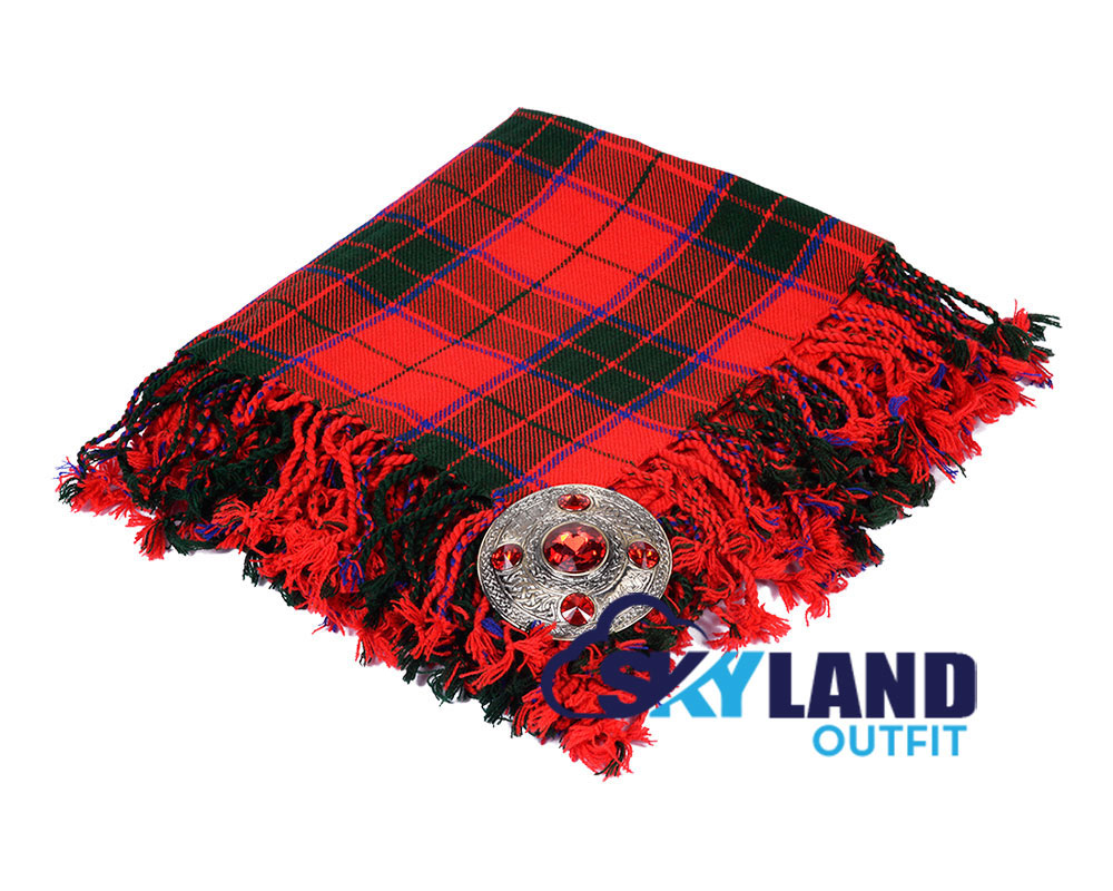 Scottish Rose Tartan Kilt Fly Plaid