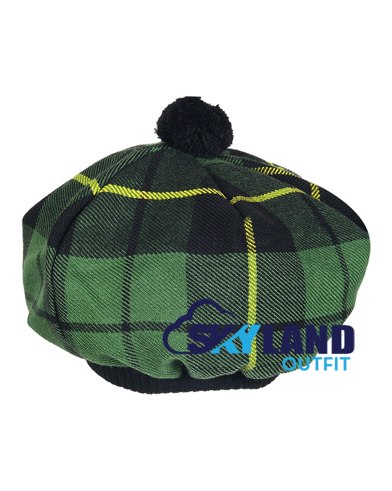 Tammy Hat Flat Bonnet Wallace Hunting Tartan